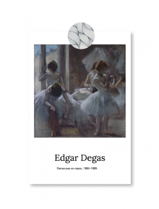 [Limited quantity] Edgar Degas Masterpiece Postcard (9 types)