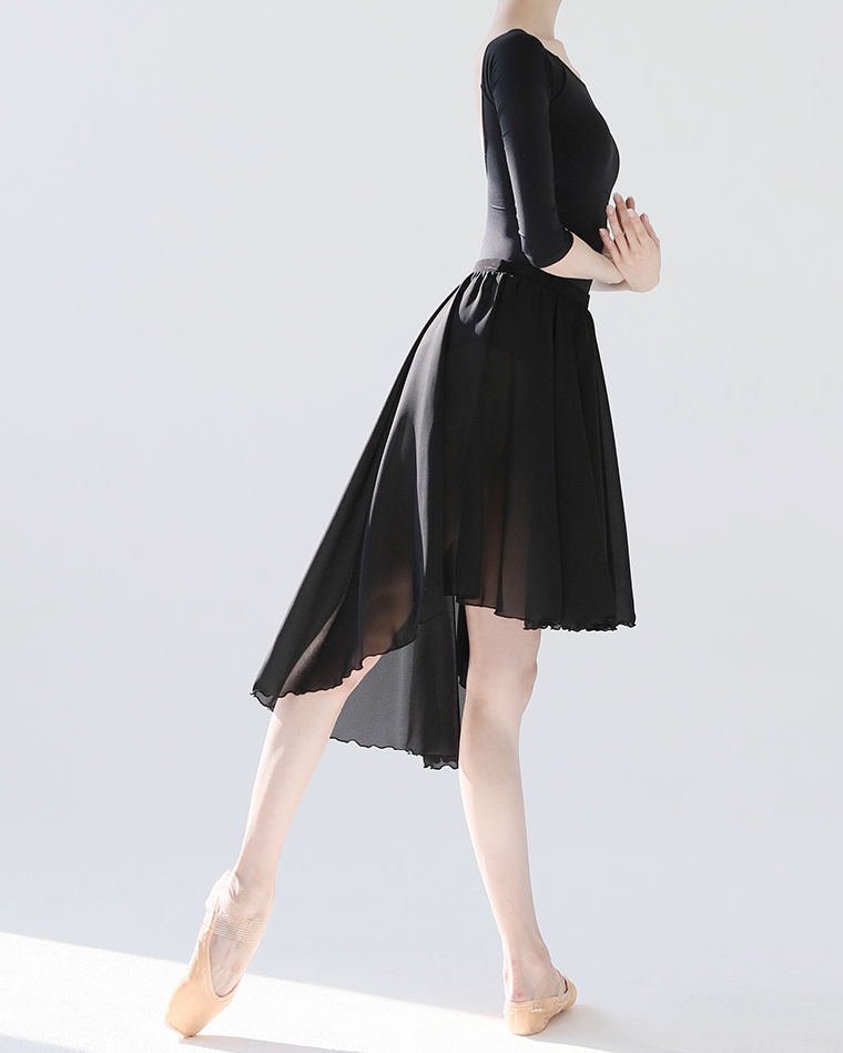 Flare Skirt [Dobby/Black] Korea
