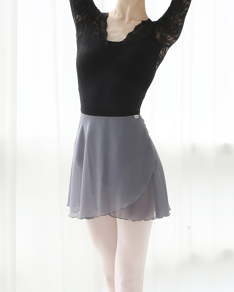 Feber simple Skirt [Gray] Korea