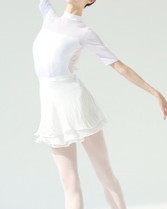 Glitter Rosé Skirt [Warm White]
