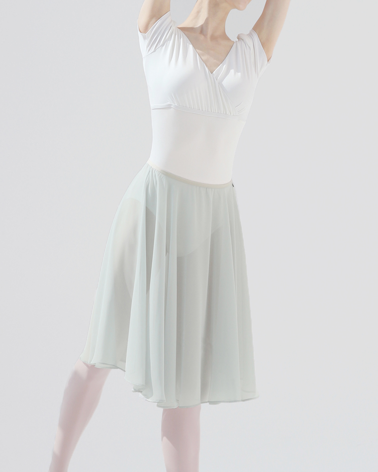 360 Degree Chiffon Skirt [Ash Green] Korea