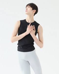 [male] Able Sleeveless shirts Tee [Cotton] [2 colors]