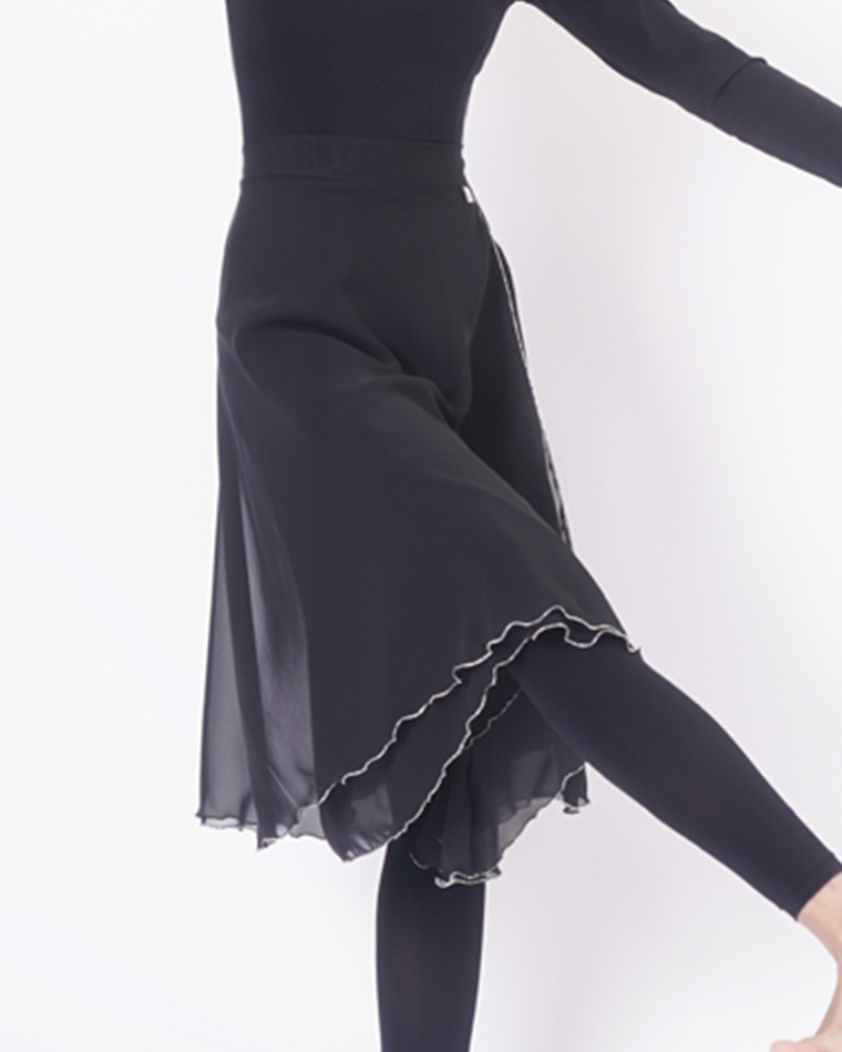 Chiffon Full Skirt [Knee Length/30 colors] Korea