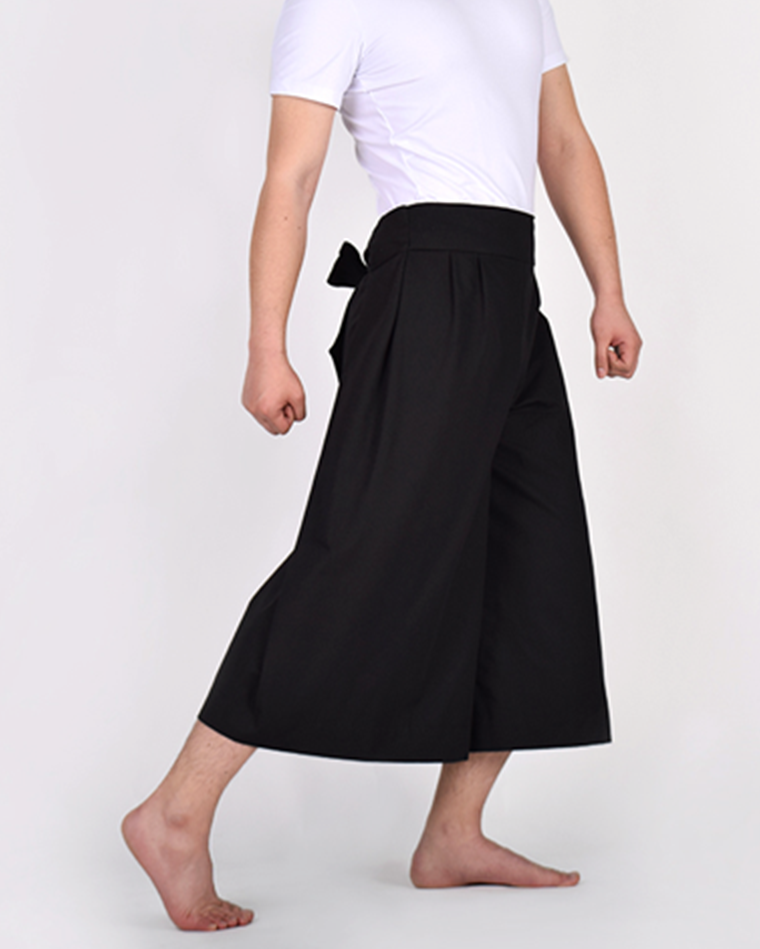 Straight leg pants [Black] Korea