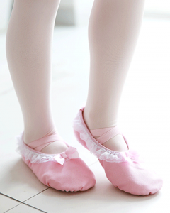 Lace Ribbon Shoes [Pink]