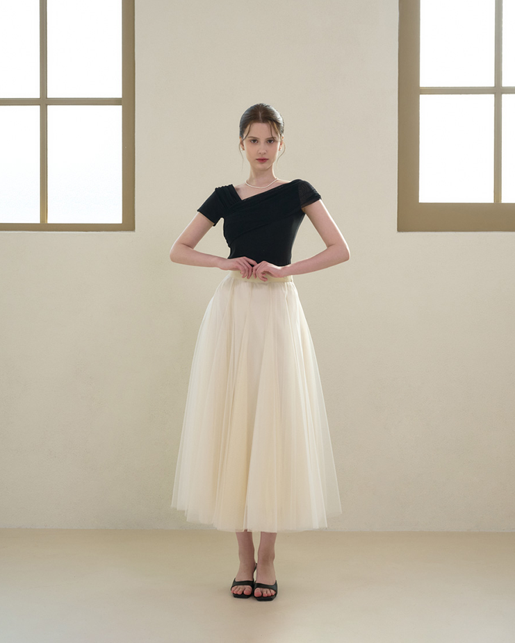 Reve sha skirt [Cream] Korea