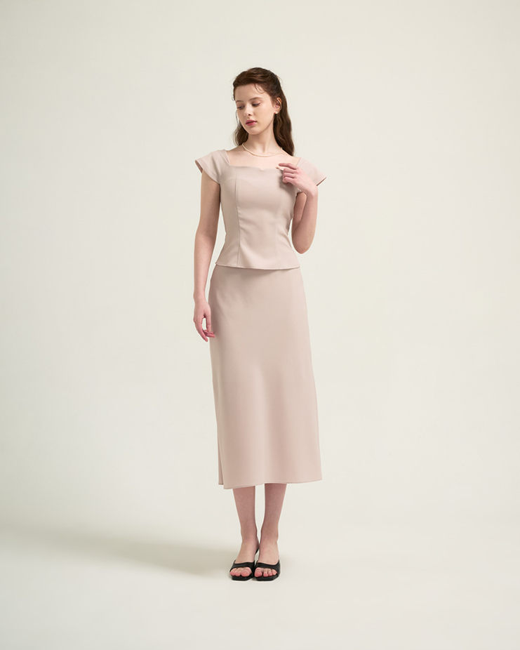 Sharon skirt [Beige] Korea