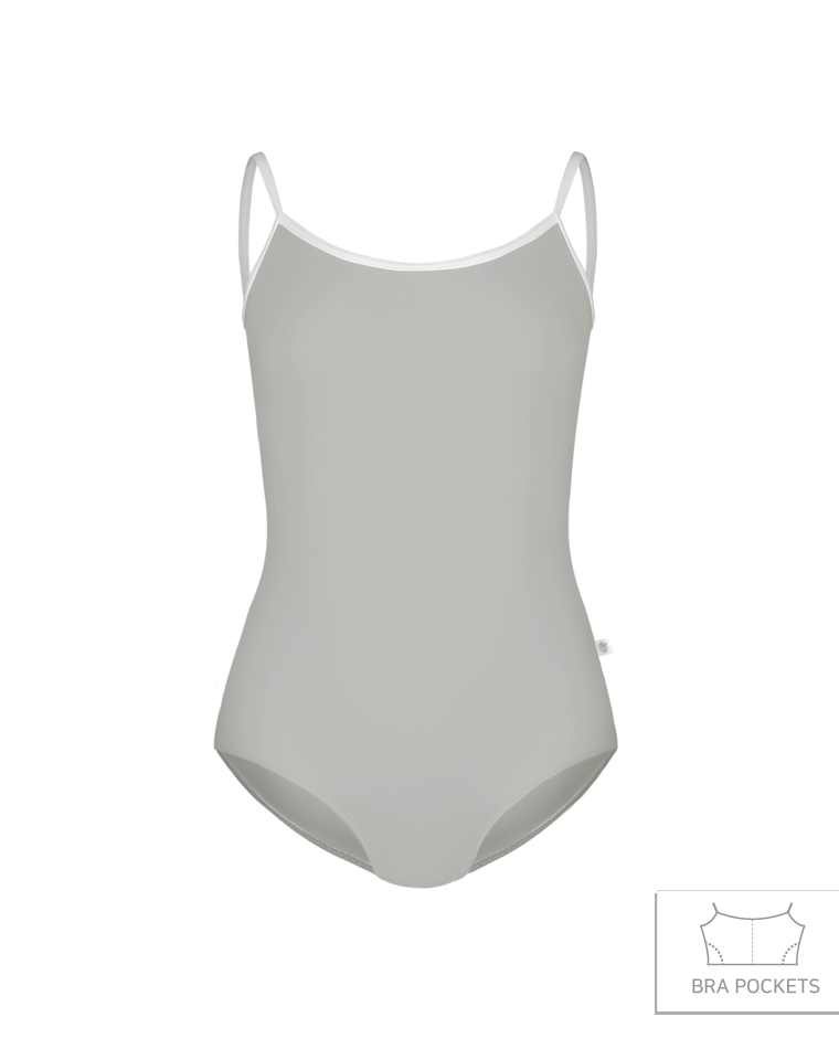 Emily Camisole Leotard [Light Gray]