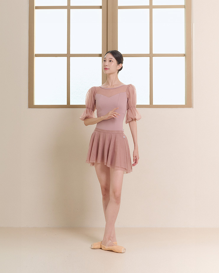 Elsa Pull-on Skirt [Dry Rose] Korea