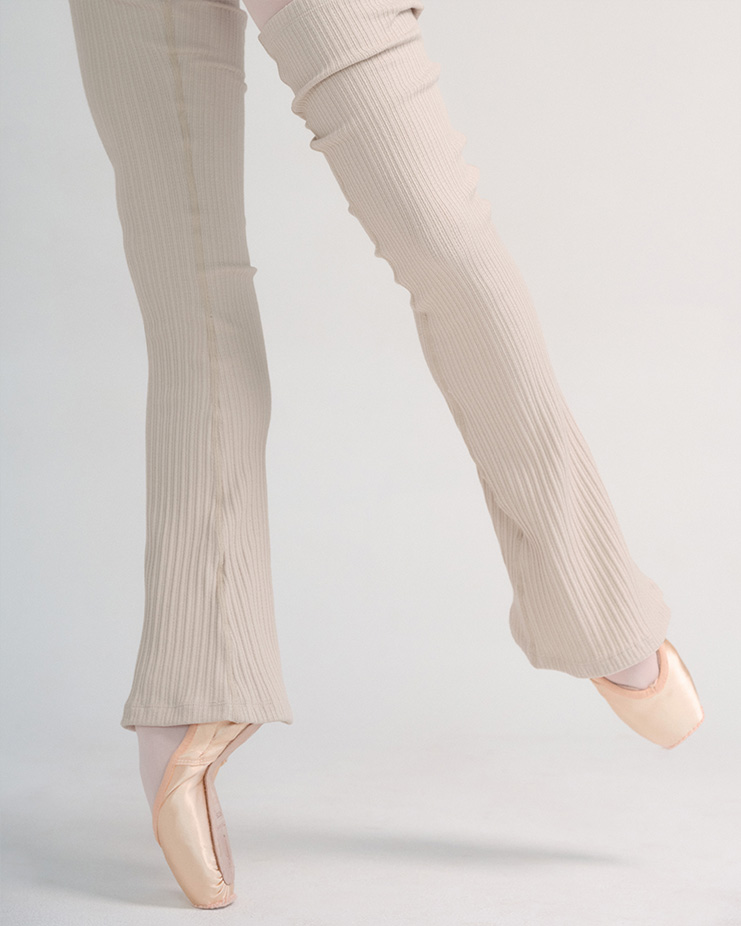 Flare leg warmers [Beige]