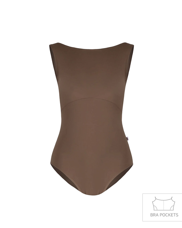 Sleeveless Aria Leotard [mocca brown] Korea