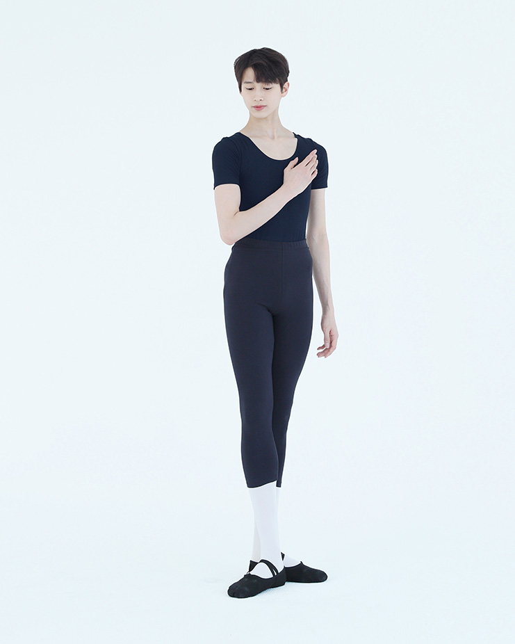 *[Men's] Basic Short-sleeve Leotard [Navy]